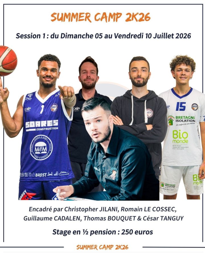 Summer Camp 2k26 - Session 2 : du Dimanche 12 au Vendredi 17 Juillet 2026
