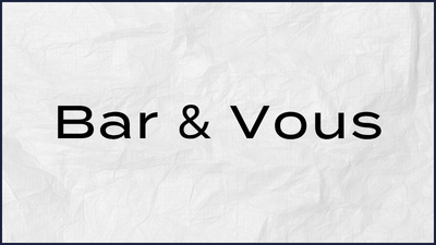 Bar & Vous